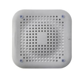 1pc Square Drain Hair Catcher; Hair Filter With Suction Cup; Sink Anti-Clog Filters; Tub Shower Floor Drain Plugs; Easy To Install; Suit For Bathroom; (Color: Grey)